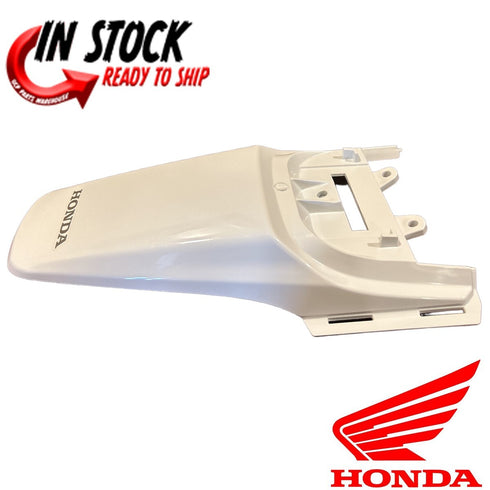 HONDA REAR FENDER 2013-2024 CRF50F GENUINE OEM ROSS WHITE 80101-GJG-C60ZA